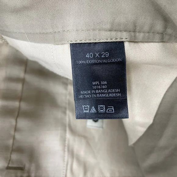 Haggar Pants Men's Sz 40X29 Khaki Brown High Rise Straight Leg Classic Chino - Picture 11 of 12